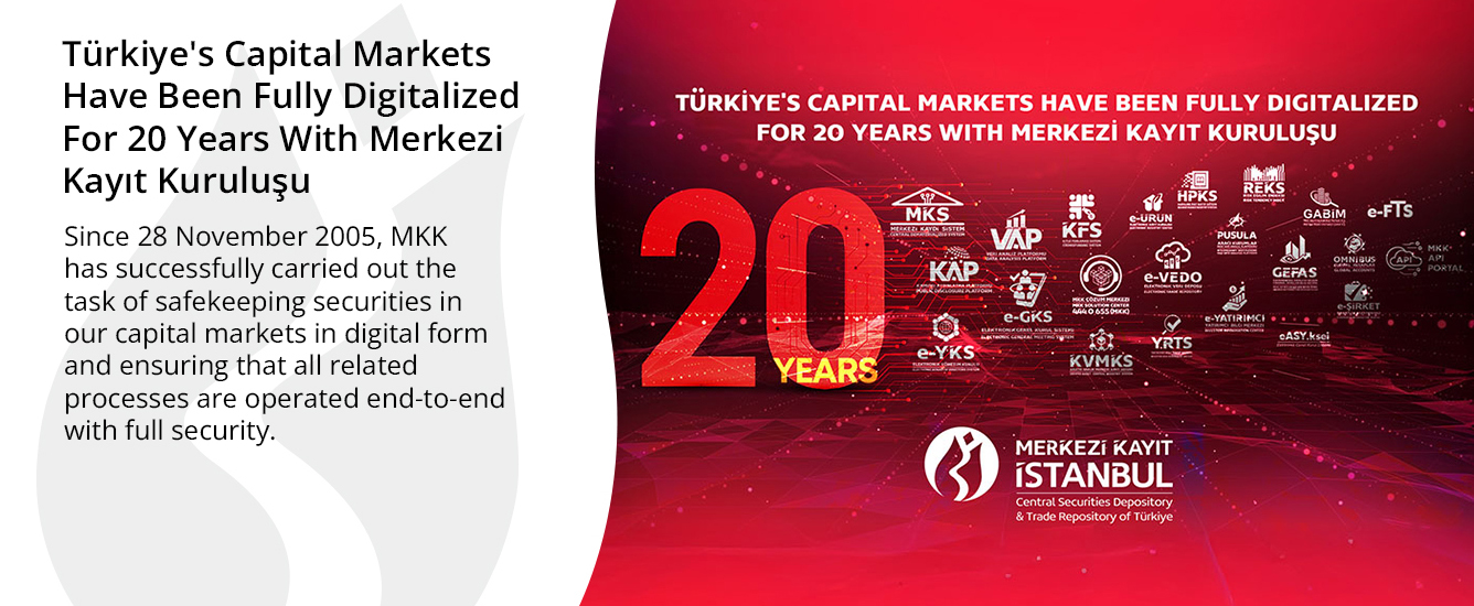 Türkiye's Capital Markets Have Been Fully Digitalized For 20 Years With Merkezi Kayıt Kuruluşu